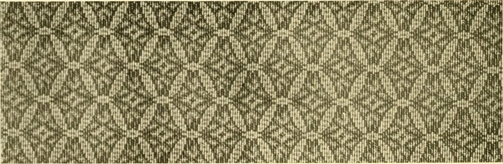 An illustration from Decorative textiles; an illustrated book on coverings for furniture, walls and floors, including damasks, brocades and velvets, tapestries, laces, embroideries, chintzes, cretones, drapery and furniture trimmings, wall papers, carpets and rugs, tooled and illuminated leathers, 1918, leaf 199