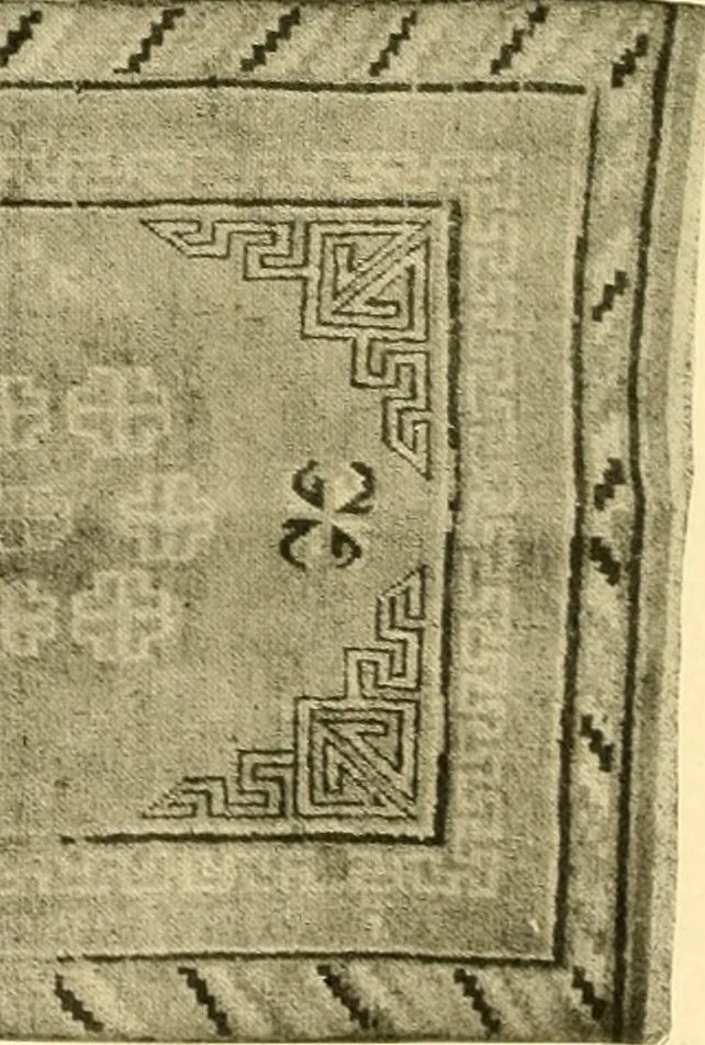 An illustration from Decorative textiles; an illustrated book on coverings for furniture, walls and floors, including damasks, brocades and velvets, tapestries, laces, embroideries, chintzes, cretones, drapery and furniture trimmings, wall papers, carpets and rugs, tooled and illuminated leathers, 1918, leaf 211
