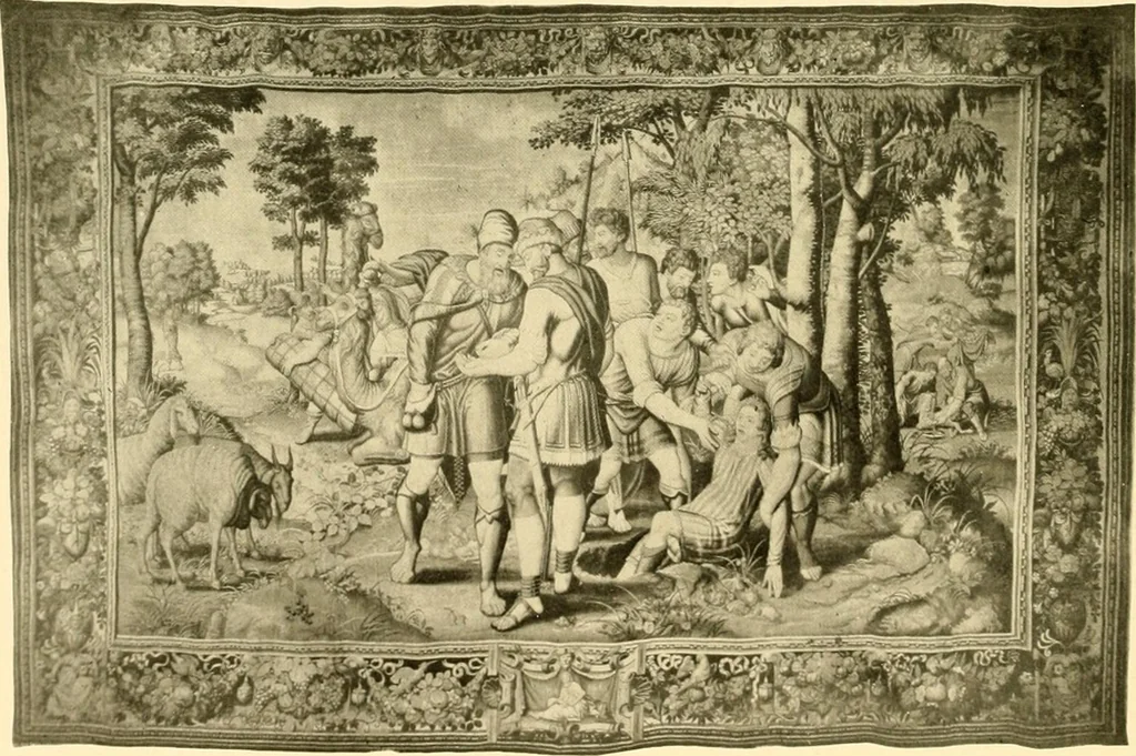 An illustration from Decorative textiles; an illustrated book on coverings for furniture, walls and floors, including damasks, brocades and velvets, tapestries, laces, embroideries, chintzes, cretones, drapery and furniture trimmings, wall papers, carpets and rugs, tooled and illuminated leathers, 1918, leaf 301