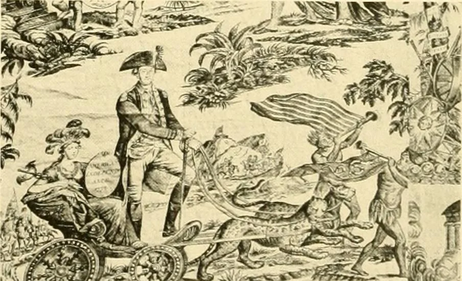 An illustration from Decorative textiles; an illustrated book on coverings for furniture, walls and floors, including damasks, brocades and velvets, tapestries, laces, embroideries, chintzes, cretones, drapery and furniture trimmings, wall papers, carpets and rugs, tooled and illuminated leathers, 1918, leaf 373