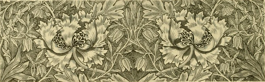 An illustration from Decorative textiles; an illustrated book on coverings for furniture, walls and floors, including damasks, brocades and velvets, tapestries, laces, embroideries, chintzes, cretones, drapery and furniture trimmings, wall papers, carpets and rugs, tooled and illuminated leathers, 1918, leaf 381