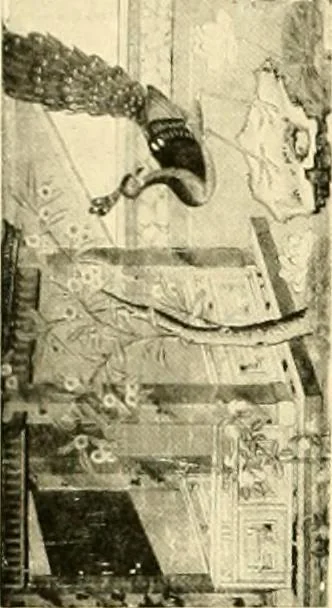 An illustration from Decorative textiles; an illustrated book on coverings for furniture, walls and floors, including damasks, brocades and velvets, tapestries, laces, embroideries, chintzes, cretones, drapery and furniture trimmings, wall papers, carpets and rugs, tooled and illuminated leathers, 1918, leaf 389