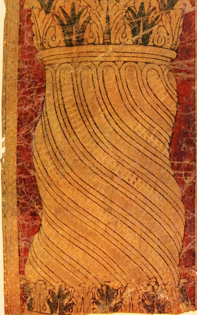 An illustration from Decorative textiles; an illustrated book on coverings for furniture, walls and floors, including damasks, brocades and velvets, tapestries, laces, embroideries, chintzes, cretones, drapery and furniture trimmings, wall papers, carpets and rugs, tooled and illuminated leathers, 1918, leaf 454