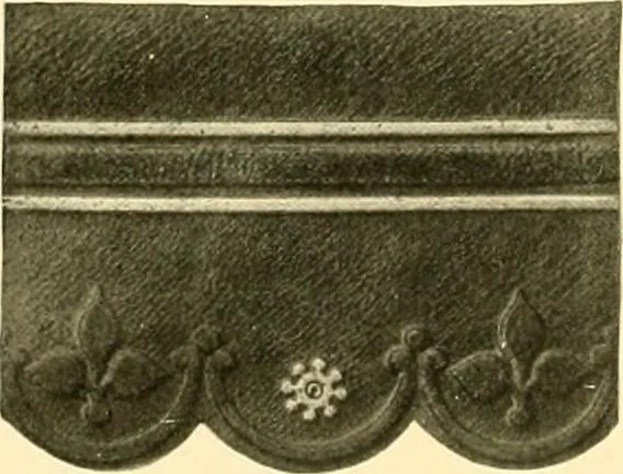An illustration from Decorative textiles; an illustrated book on coverings for furniture, walls and floors, including damasks, brocades and velvets, tapestries, laces, embroideries, chintzes, cretones, drapery and furniture trimmings, wall papers, carpets and rugs, tooled and illuminated leathers, 1918, leaf 463