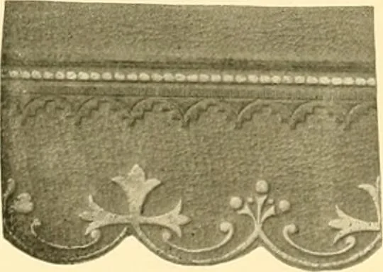 An illustration from Decorative textiles; an illustrated book on coverings for furniture, walls and floors, including damasks, brocades and velvets, tapestries, laces, embroideries, chintzes, cretones, drapery and furniture trimmings, wall papers, carpets and rugs, tooled and illuminated leathers, 1918, leaf 463