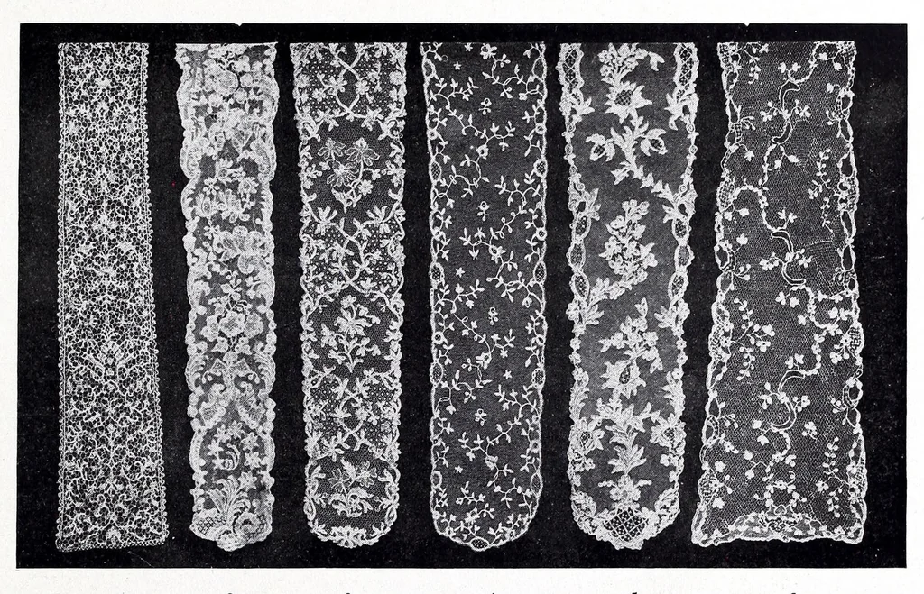 An illustration from Decorative textiles : an illustrated book on coverings for furniture, walls and floors, including damasks, brocades and velvets, tapestries, laces, embroideries, chintzes, cretonnes, drapery and furniture trimmings, wall papers, carpets and rugs, tooled and illuminated leathers, 1918, leaf 119