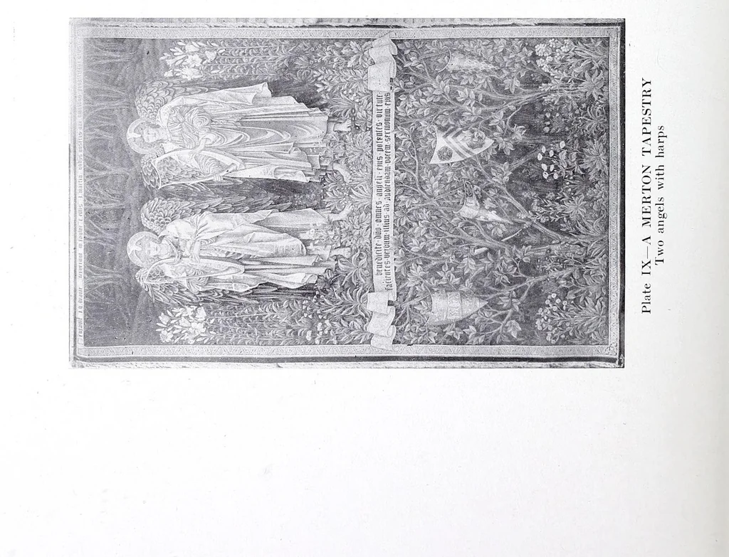 An illustration from Decorative textiles : an illustrated book on coverings for furniture, walls and floors, including damasks, brocades and velvets, tapestries, laces, embroideries, chintzes, cretonnes, drapery and furniture trimmings, wall papers, carpets and rugs, tooled and illuminated leathers, 1918, leaf 270
