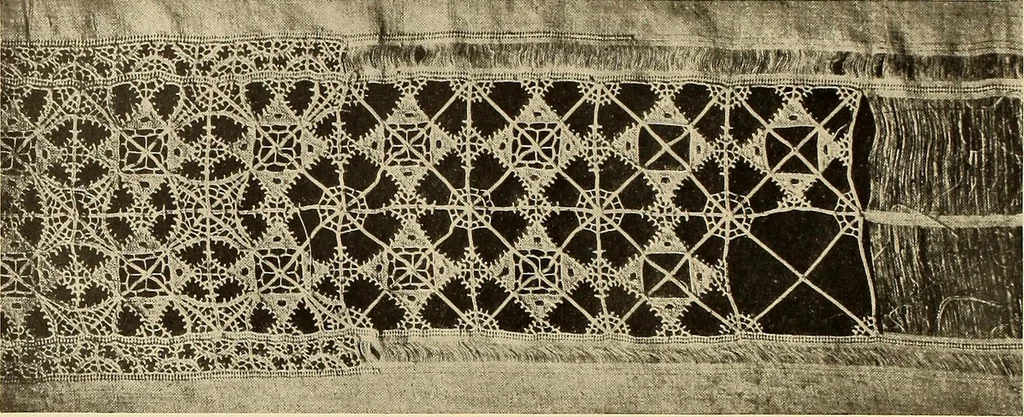 An illustration from Decorative textiles; an illustrated book on coverings for furniture, walls and floors, including damasks, brocades and velvets, tapestries, laces, embroideries, chintzes, cretonnes, drapery and furniture trimmings, wall papers, carpets and rugs, tooled and illuminated leathers, 1918, leaf 111