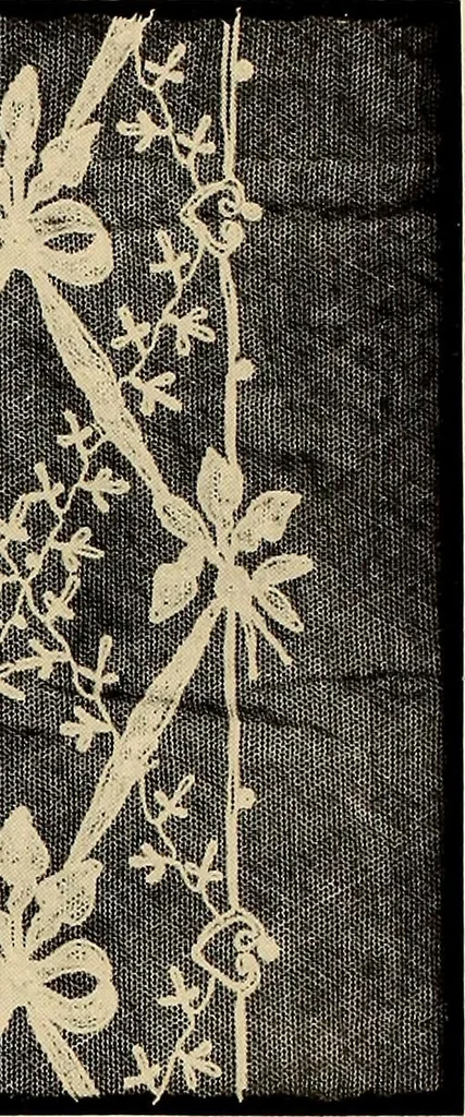 An illustration from Decorative textiles; an illustrated book on coverings for furniture, walls and floors, including damasks, brocades and velvets, tapestries, laces, embroideries, chintzes, cretonnes, drapery and furniture trimmings, wall papers, carpets and rugs, tooled and illuminated leathers, 1918, leaf 113
