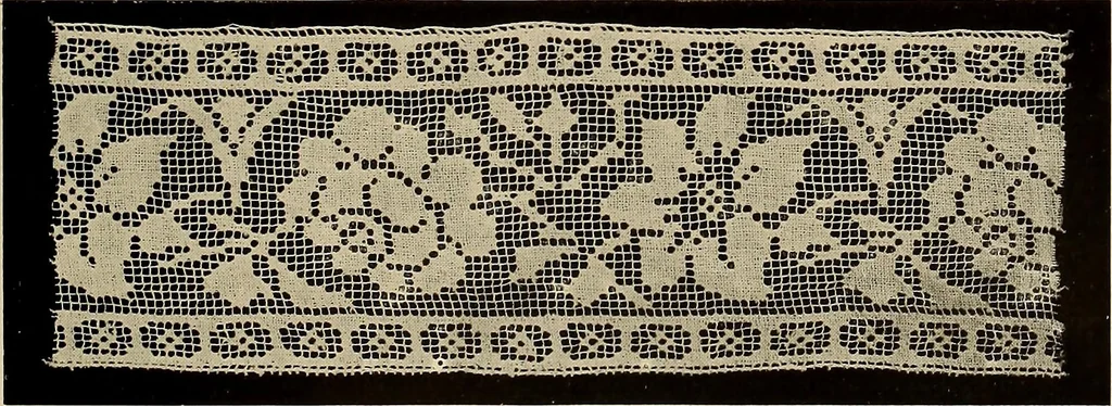 An illustration from Decorative textiles; an illustrated book on coverings for furniture, walls and floors, including damasks, brocades and velvets, tapestries, laces, embroideries, chintzes, cretonnes, drapery and furniture trimmings, wall papers, carpets and rugs, tooled and illuminated leathers, 1918, leaf 114