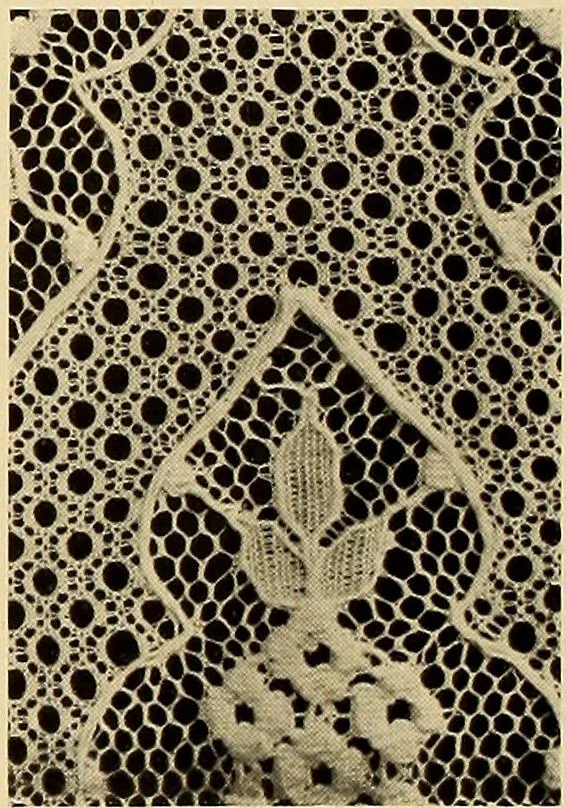 An illustration from Decorative textiles; an illustrated book on coverings for furniture, walls and floors, including damasks, brocades and velvets, tapestries, laces, embroideries, chintzes, cretonnes, drapery and furniture trimmings, wall papers, carpets and rugs, tooled and illuminated leathers, 1918, leaf 127