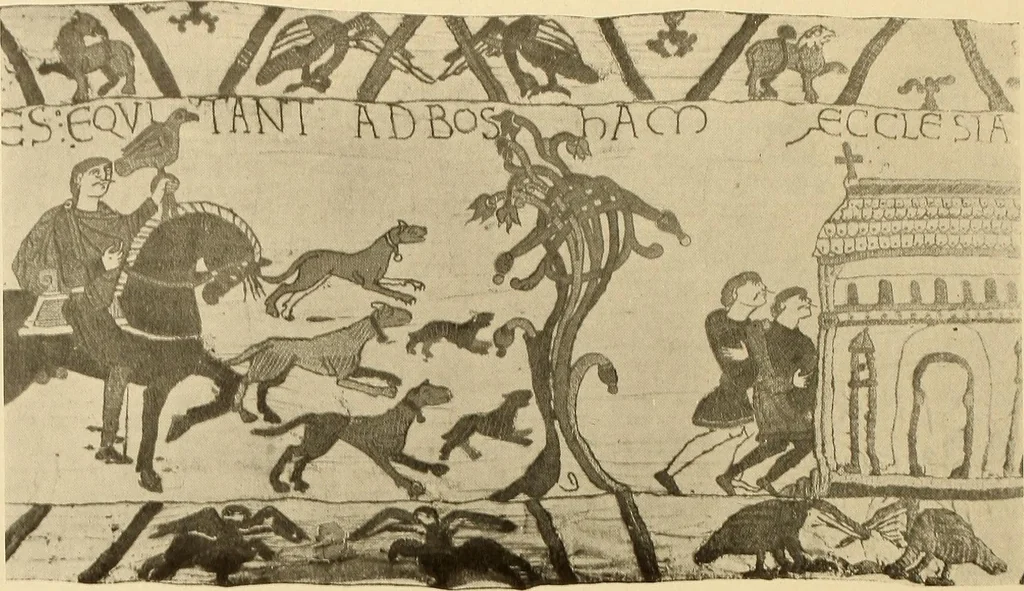 An illustration from Decorative textiles; an illustrated book on coverings for furniture, walls and floors, including damasks, brocades and velvets, tapestries, laces, embroideries, chintzes, cretonnes, drapery and furniture trimmings, wall papers, carpets and rugs, tooled and illuminated leathers, 1918, leaf 137