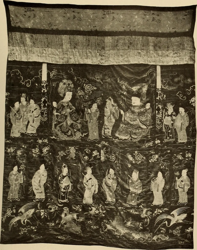 An illustration from Decorative textiles; an illustrated book on coverings for furniture, walls and floors, including damasks, brocades and velvets, tapestries, laces, embroideries, chintzes, cretonnes, drapery and furniture trimmings, wall papers, carpets and rugs, tooled and illuminated leathers, 1918, leaf 162