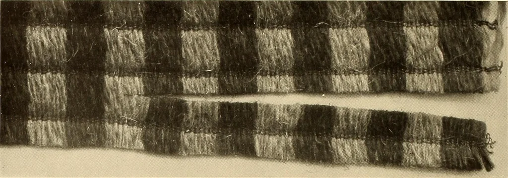 An illustration from Decorative textiles; an illustrated book on coverings for furniture, walls and floors, including damasks, brocades and velvets, tapestries, laces, embroideries, chintzes, cretonnes, drapery and furniture trimmings, wall papers, carpets and rugs, tooled and illuminated leathers, 1918, leaf 189