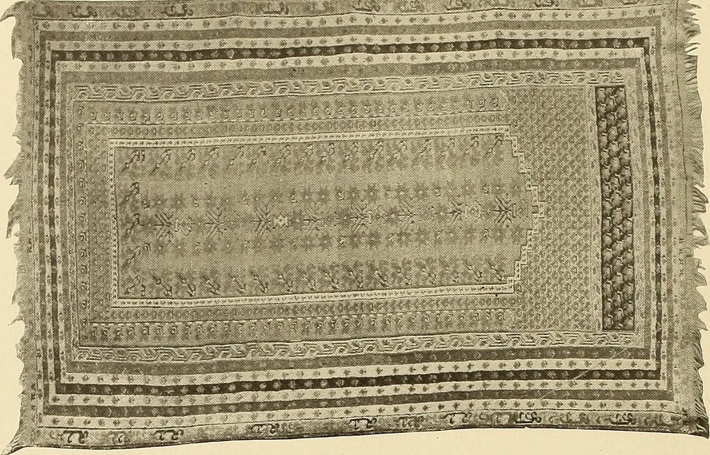 An illustration from Decorative textiles; an illustrated book on coverings for furniture, walls and floors, including damasks, brocades and velvets, tapestries, laces, embroideries, chintzes, cretonnes, drapery and furniture trimmings, wall papers, carpets and rugs, tooled and illuminated leathers, 1918, leaf 227