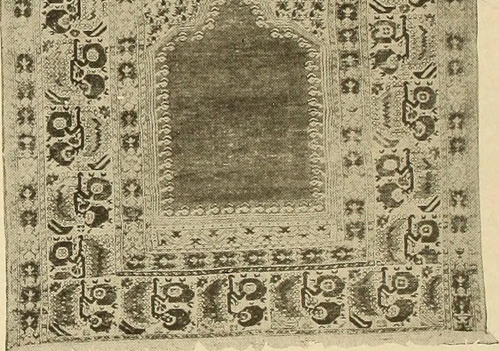 An illustration from Decorative textiles; an illustrated book on coverings for furniture, walls and floors, including damasks, brocades and velvets, tapestries, laces, embroideries, chintzes, cretonnes, drapery and furniture trimmings, wall papers, carpets and rugs, tooled and illuminated leathers, 1918, leaf 227