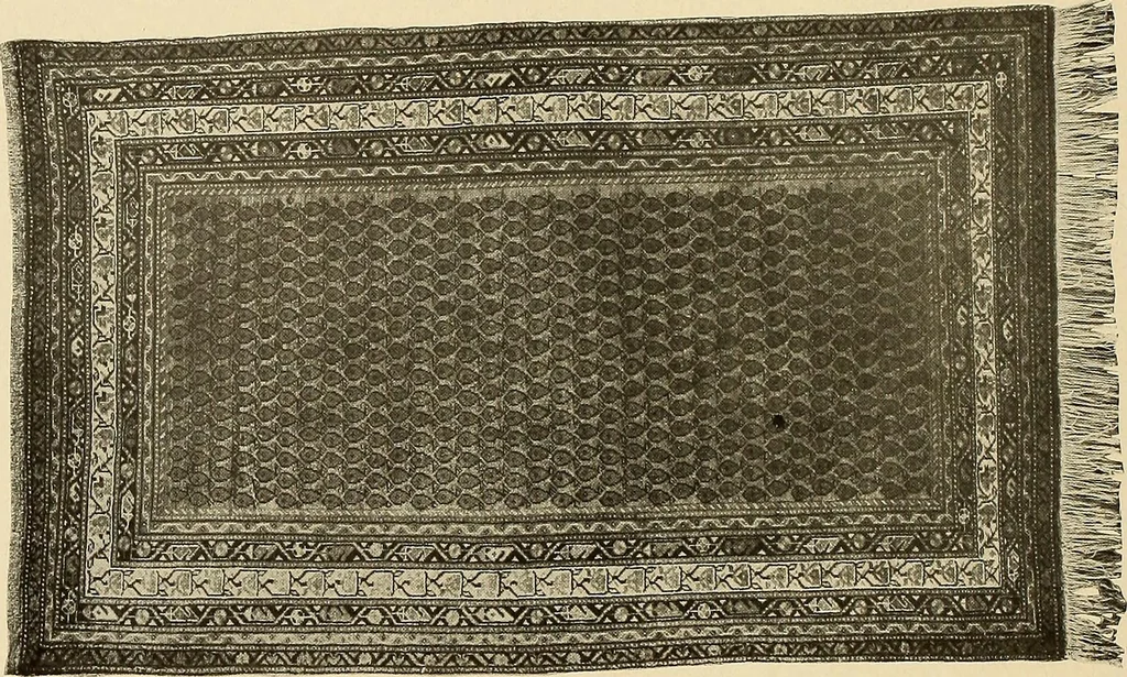 An illustration from Decorative textiles; an illustrated book on coverings for furniture, walls and floors, including damasks, brocades and velvets, tapestries, laces, embroideries, chintzes, cretonnes, drapery and furniture trimmings, wall papers, carpets and rugs, tooled and illuminated leathers, 1918, leaf 243