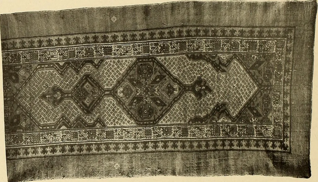 An illustration from Decorative textiles; an illustrated book on coverings for furniture, walls and floors, including damasks, brocades and velvets, tapestries, laces, embroideries, chintzes, cretonnes, drapery and furniture trimmings, wall papers, carpets and rugs, tooled and illuminated leathers, 1918, leaf 245