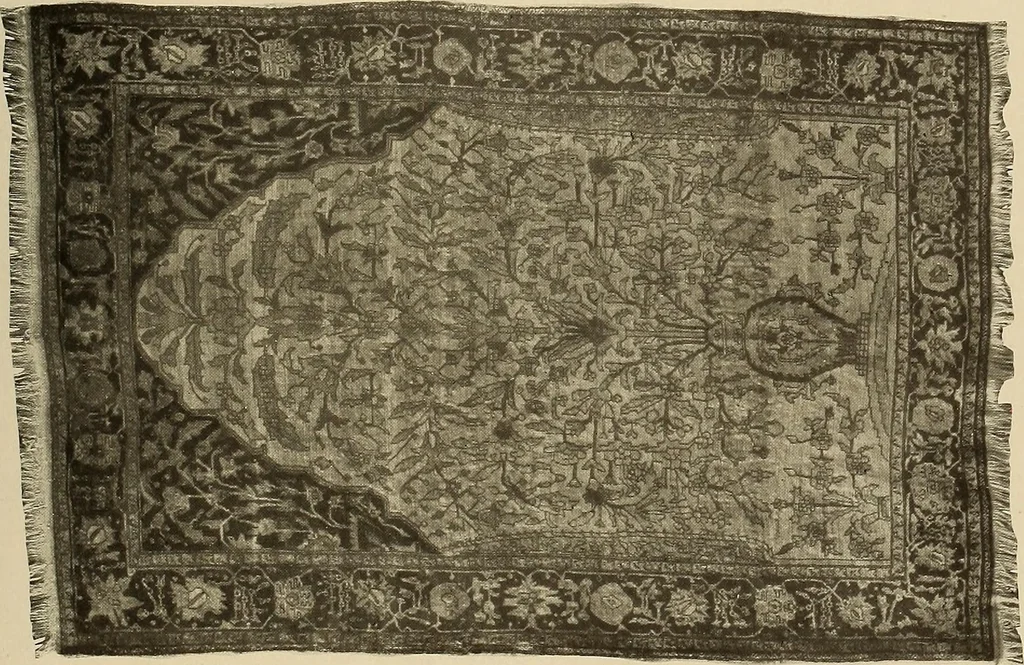 An illustration from Decorative textiles; an illustrated book on coverings for furniture, walls and floors, including damasks, brocades and velvets, tapestries, laces, embroideries, chintzes, cretonnes, drapery and furniture trimmings, wall papers, carpets and rugs, tooled and illuminated leathers, 1918, leaf 246