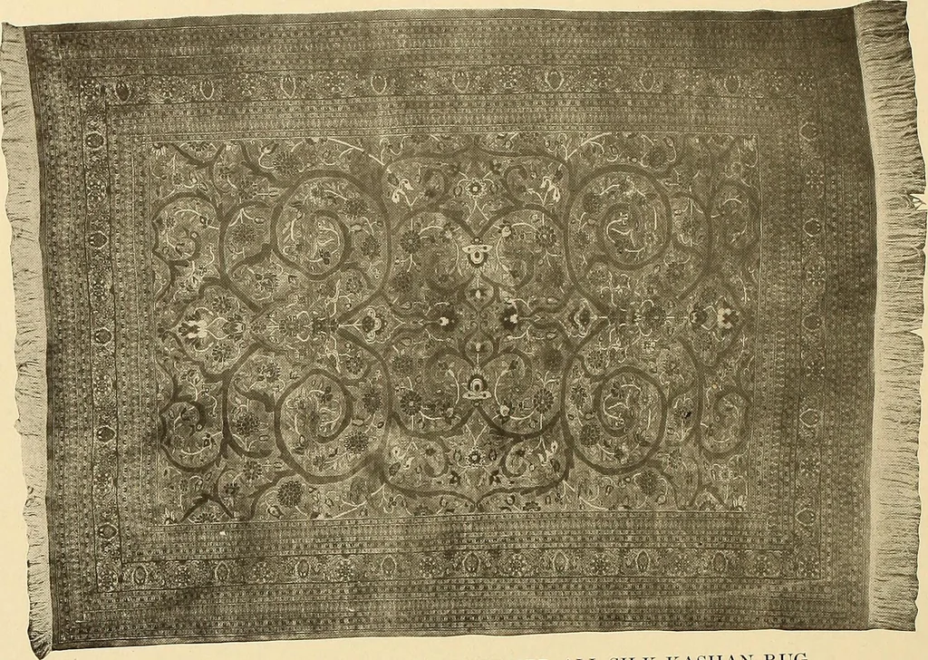 An illustration from Decorative textiles; an illustrated book on coverings for furniture, walls and floors, including damasks, brocades and velvets, tapestries, laces, embroideries, chintzes, cretonnes, drapery and furniture trimmings, wall papers, carpets and rugs, tooled and illuminated leathers, 1918, leaf 247