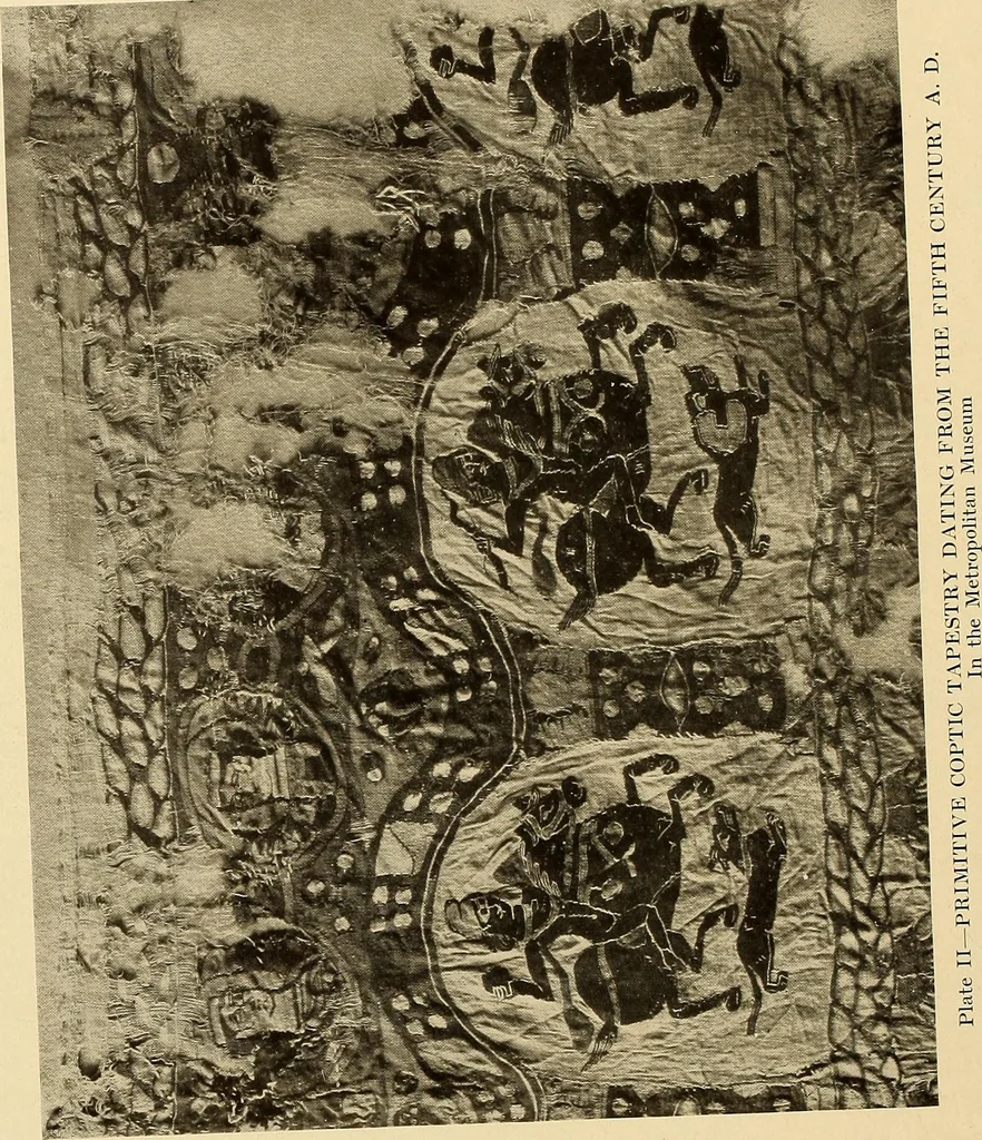 An illustration from Decorative textiles; an illustrated book on coverings for furniture, walls and floors, including damasks, brocades and velvets, tapestries, laces, embroideries, chintzes, cretonnes, drapery and furniture trimmings, wall papers, carpets and rugs, tooled and illuminated leathers, 1918, leaf 257