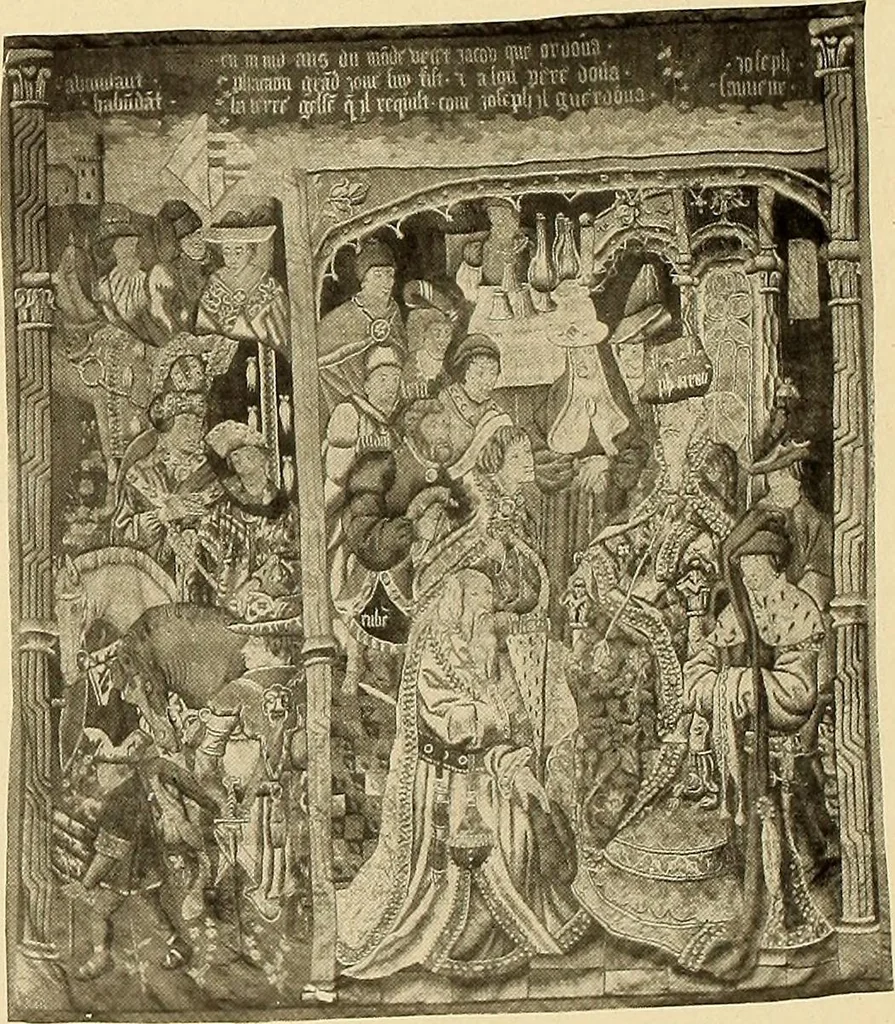 An illustration from Decorative textiles; an illustrated book on coverings for furniture, walls and floors, including damasks, brocades and velvets, tapestries, laces, embroideries, chintzes, cretonnes, drapery and furniture trimmings, wall papers, carpets and rugs, tooled and illuminated leathers, 1918, leaf 285