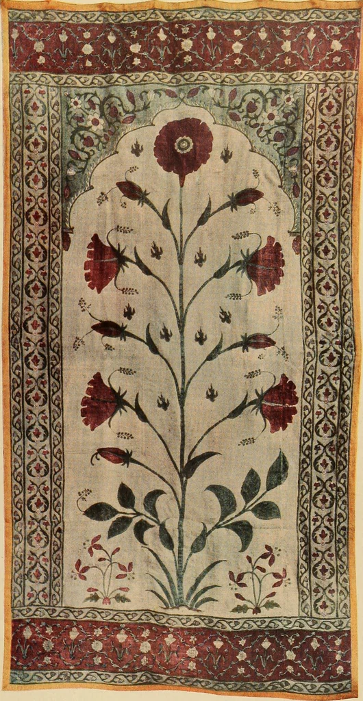 An illustration from Decorative textiles; an illustrated book on coverings for furniture, walls and floors, including damasks, brocades and velvets, tapestries, laces, embroideries, chintzes, cretonnes, drapery and furniture trimmings, wall papers, carpets and rugs, tooled and illuminated leathers, 1918, leaf 350