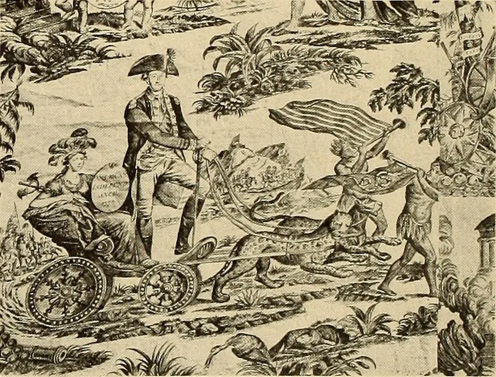 An illustration from Decorative textiles; an illustrated book on coverings for furniture, walls and floors, including damasks, brocades and velvets, tapestries, laces, embroideries, chintzes, cretonnes, drapery and furniture trimmings, wall papers, carpets and rugs, tooled and illuminated leathers, 1918, leaf 371