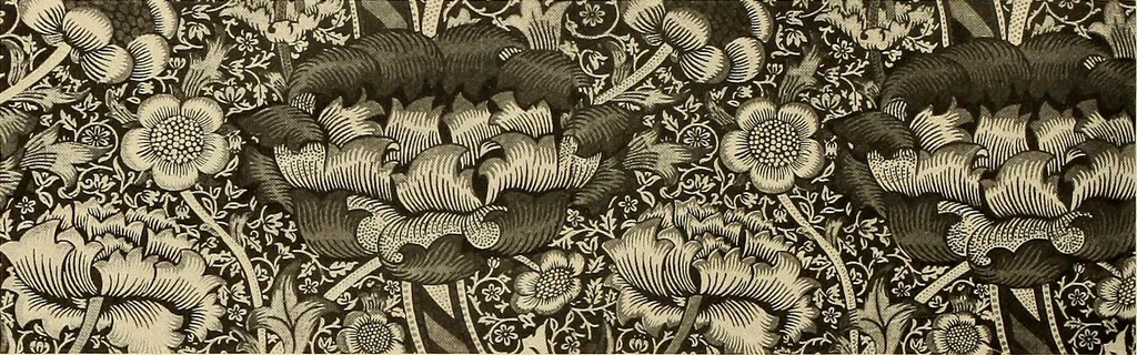 An illustration from Decorative textiles; an illustrated book on coverings for furniture, walls and floors, including damasks, brocades and velvets, tapestries, laces, embroideries, chintzes, cretonnes, drapery and furniture trimmings, wall papers, carpets and rugs, tooled and illuminated leathers, 1918, leaf 379