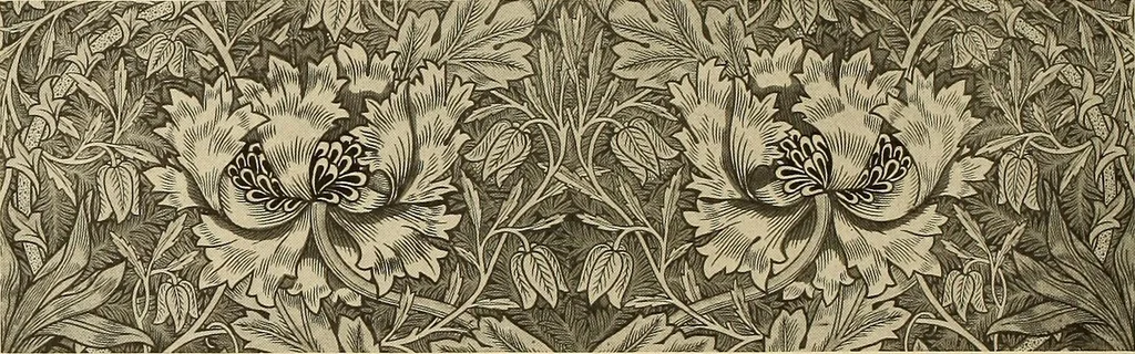 An illustration from Decorative textiles; an illustrated book on coverings for furniture, walls and floors, including damasks, brocades and velvets, tapestries, laces, embroideries, chintzes, cretonnes, drapery and furniture trimmings, wall papers, carpets and rugs, tooled and illuminated leathers, 1918, leaf 379