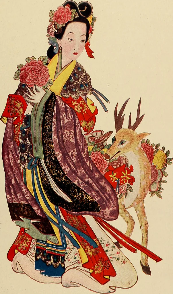 An illustration from Decorative textiles; an illustrated book on coverings for furniture, walls and floors, including damasks, brocades and velvets, tapestries, laces, embroideries, chintzes, cretonnes, drapery and furniture trimmings, wall papers, carpets and rugs, tooled and illuminated leathers, 1918, leaf 386