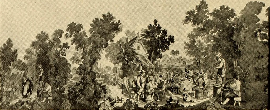 An illustration from Decorative textiles; an illustrated book on coverings for furniture, walls and floors, including damasks, brocades and velvets, tapestries, laces, embroideries, chintzes, cretonnes, drapery and furniture trimmings, wall papers, carpets and rugs, tooled and illuminated leathers, 1918, leaf 389