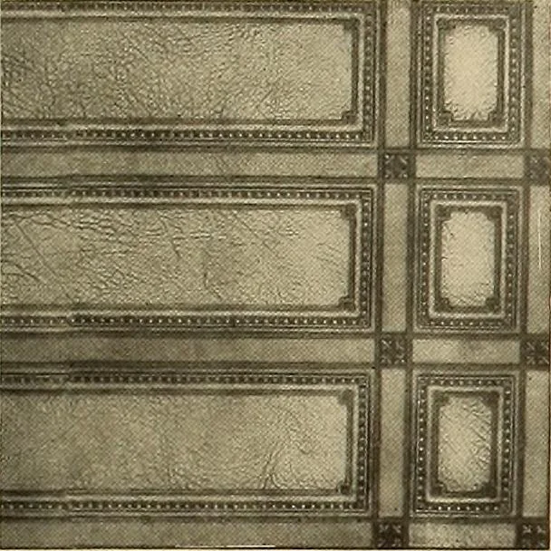 An illustration from Decorative textiles; an illustrated book on coverings for furniture, walls and floors, including damasks, brocades and velvets, tapestries, laces, embroideries, chintzes, cretonnes, drapery and furniture trimmings, wall papers, carpets and rugs, tooled and illuminated leathers, 1918, leaf 416