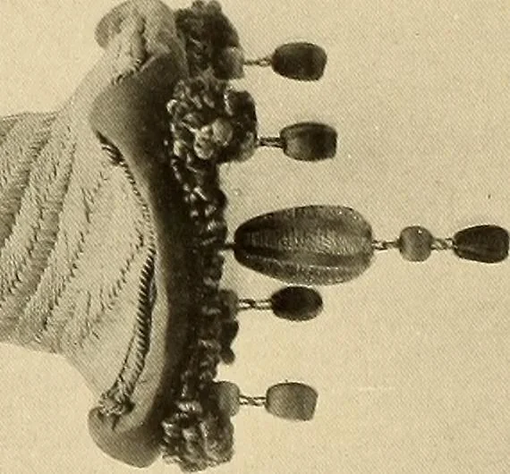 An illustration from Decorative textiles; an illustrated book on coverings for furniture, walls and floors, including damasks, brocades and velvets, tapestries, laces, embroideries, chintzes, cretonnes, drapery and furniture trimmings, wall papers, carpets and rugs, tooled and illuminated leathers, 1918, leaf 423