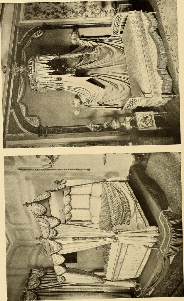 An illustration from Decorative textiles; an illustrated book on coverings for furniture, walls and floors, including damasks, brocades and velvets, tapestries, laces, embroideries, chintzes, cretonnes, drapery and furniture trimmings, wall papers, carpets and rugs, tooled and illuminated leathers, 1918, leaf 441