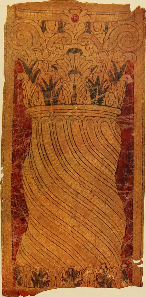 An illustration from Decorative textiles; an illustrated book on coverings for furniture, walls and floors, including damasks, brocades and velvets, tapestries, laces, embroideries, chintzes, cretonnes, drapery and furniture trimmings, wall papers, carpets and rugs, tooled and illuminated leathers, 1918, leaf 452