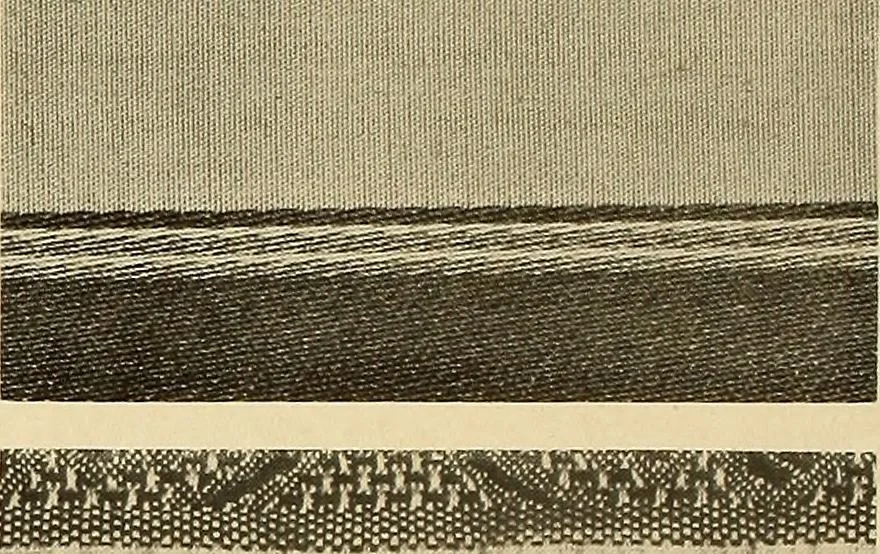 An illustration from Decorative textiles; an illustrated book on coverings for furniture, walls and floors, including damasks, brocades and velvets, tapestries, laces, embroideries, chintzes, cretonnes, drapery and furniture trimmings, wall papers, carpets and rugs, tooled and illuminated leathers, 1918, leaf 93