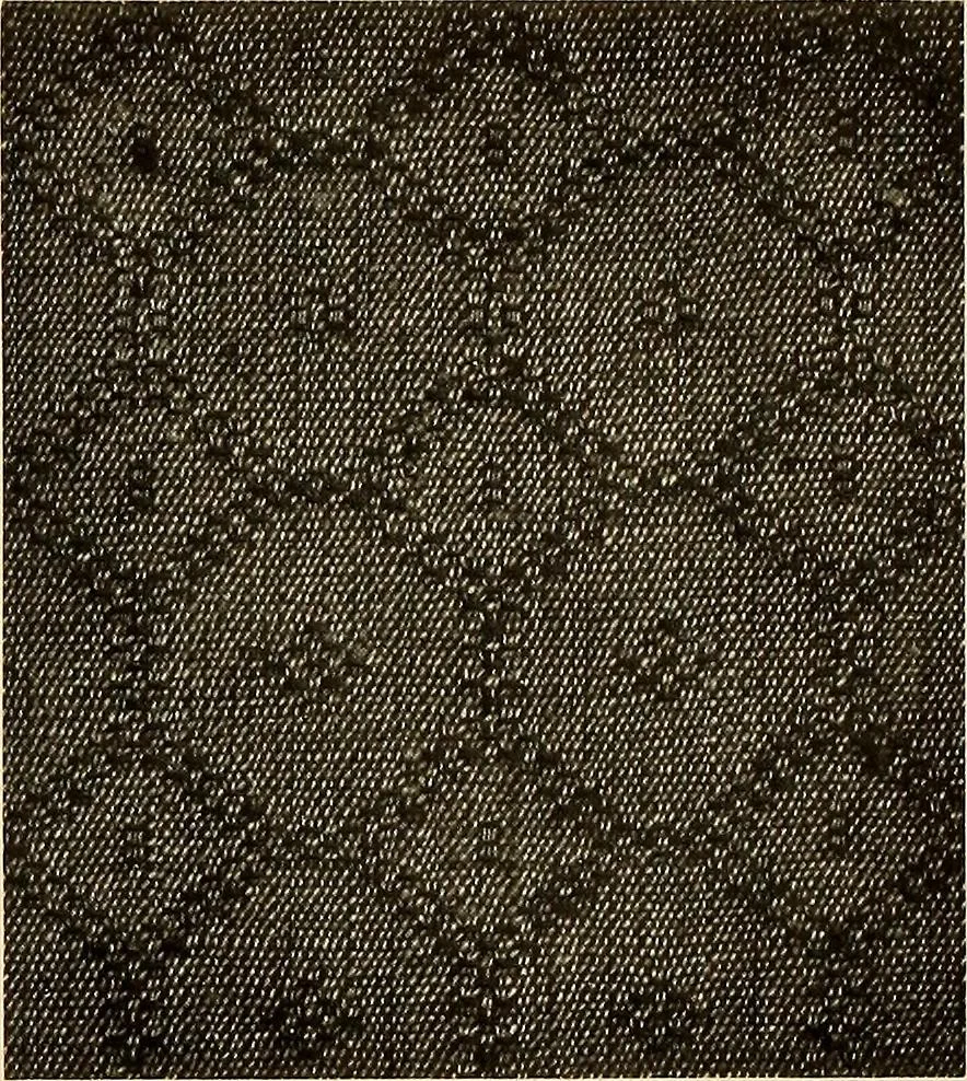 An illustration from Decorative textiles; an illustrated book on coverings for furniture, walls and floors, including damasks, brocades and velvets, tapestries, laces, embroideries, chintzes, cretonnes, drapery and furniture trimmings, wall papers, carpets and rugs, tooled and illuminated leathers, 1918, leaf 99