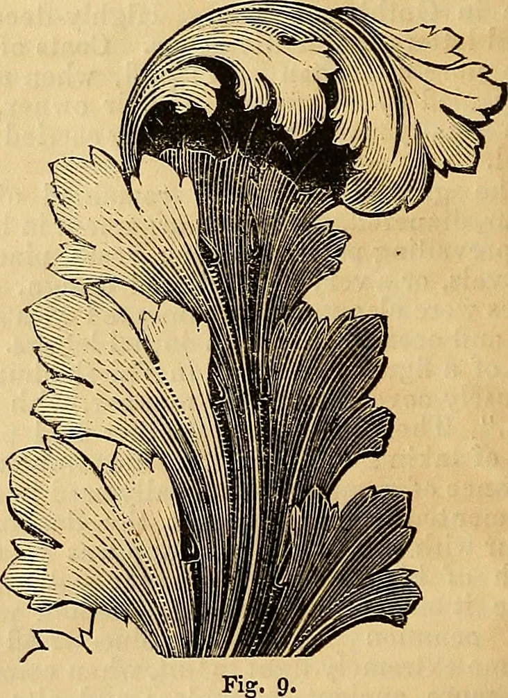 An illustration from The Decorator's assistant, 1847, leaf 105