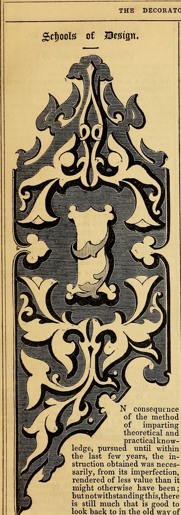 An illustration from The Decorator's assistant, 1847, leaf 106