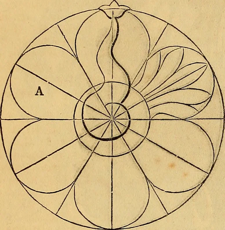 An illustration from The Decorator's assistant, 1847, leaf 123