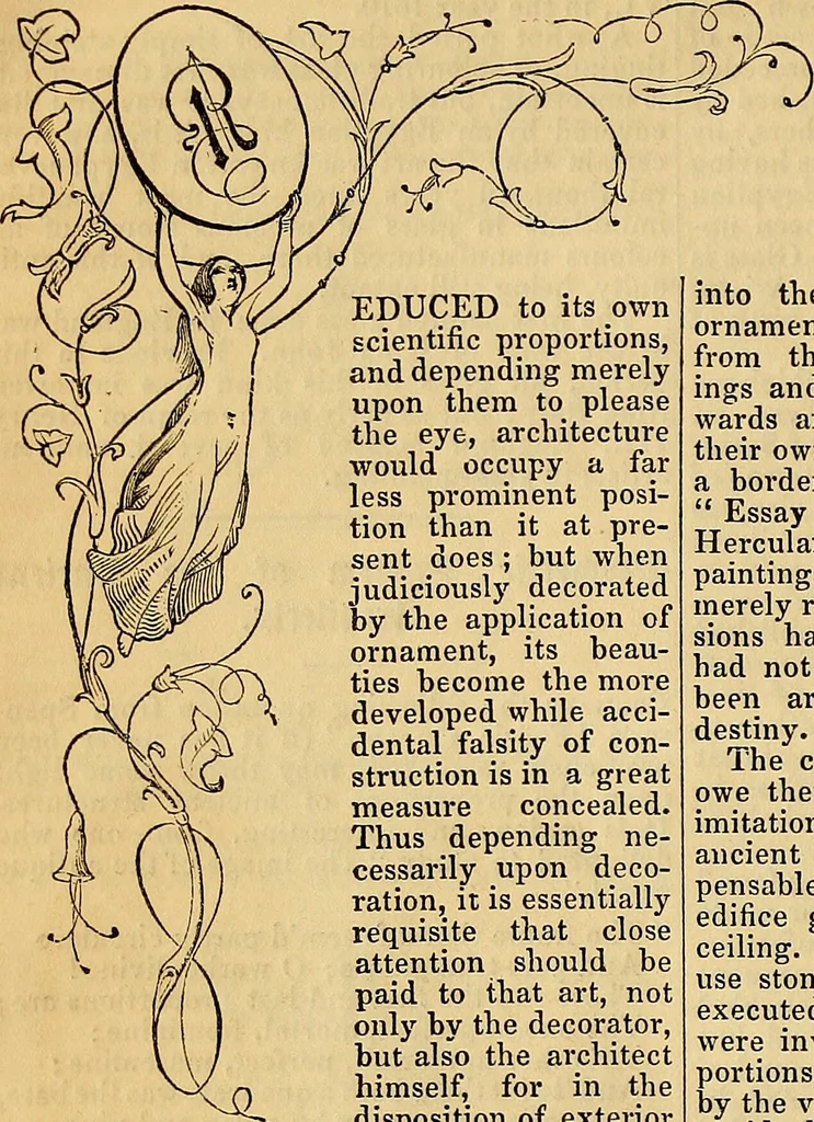 An illustration from The Decorator's assistant, 1847, leaf 137