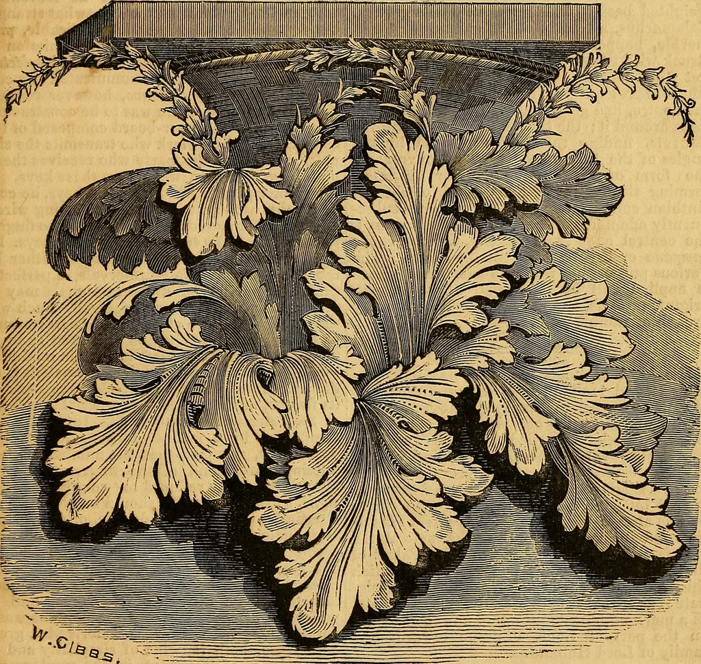 An illustration from The Decorator's assistant, 1847, leaf 14