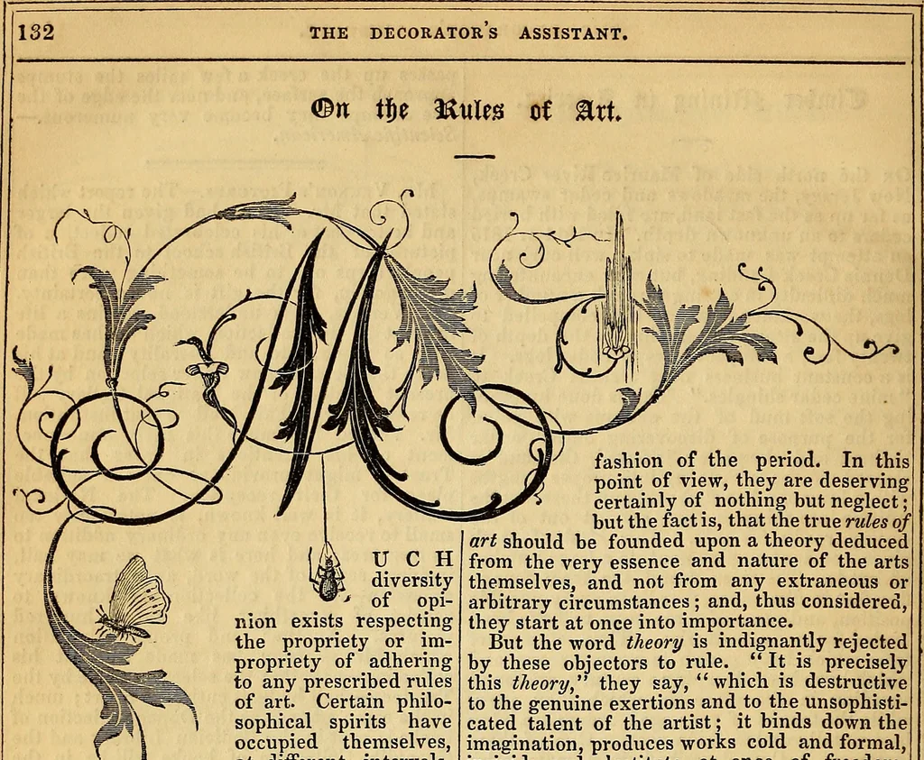 An illustration from The Decorator's assistant, 1847, leaf 145