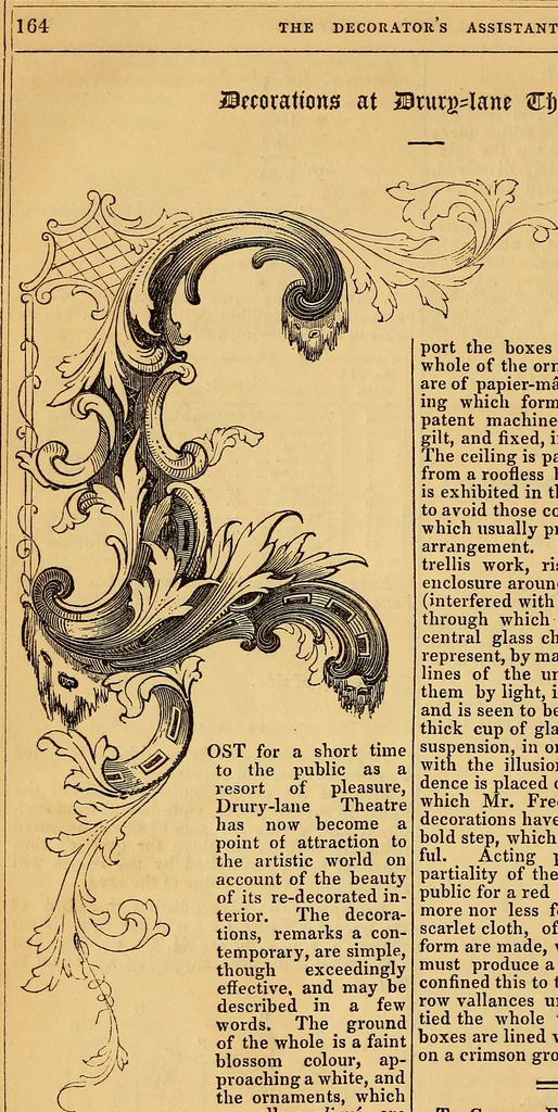 An illustration from The Decorator's assistant, 1847, leaf 177