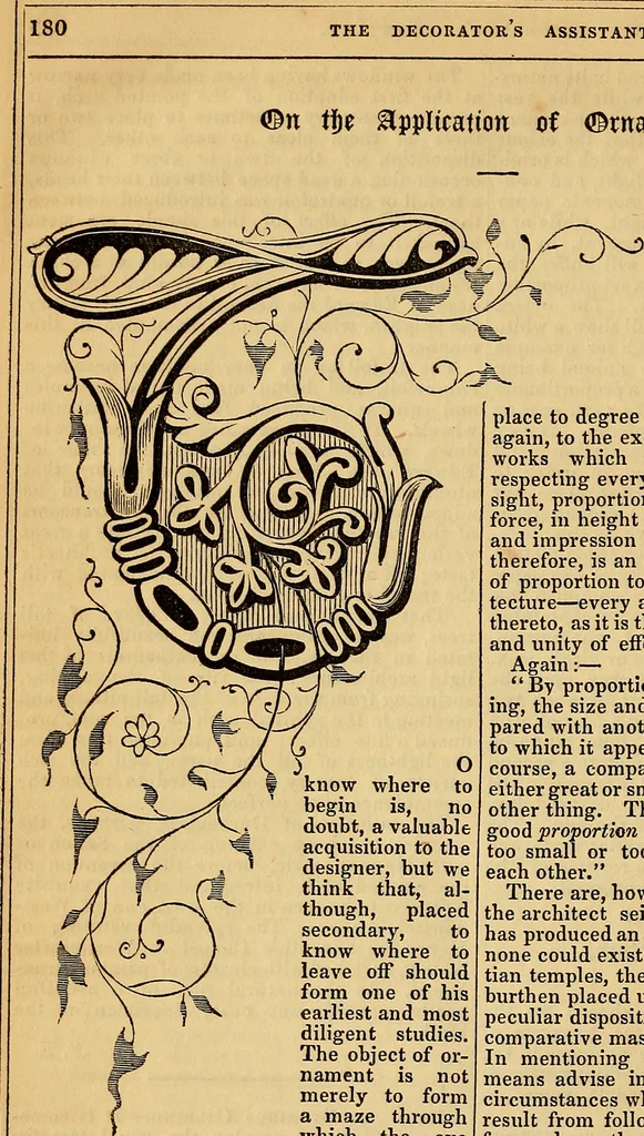 An illustration from The Decorator's assistant, 1847, leaf 193