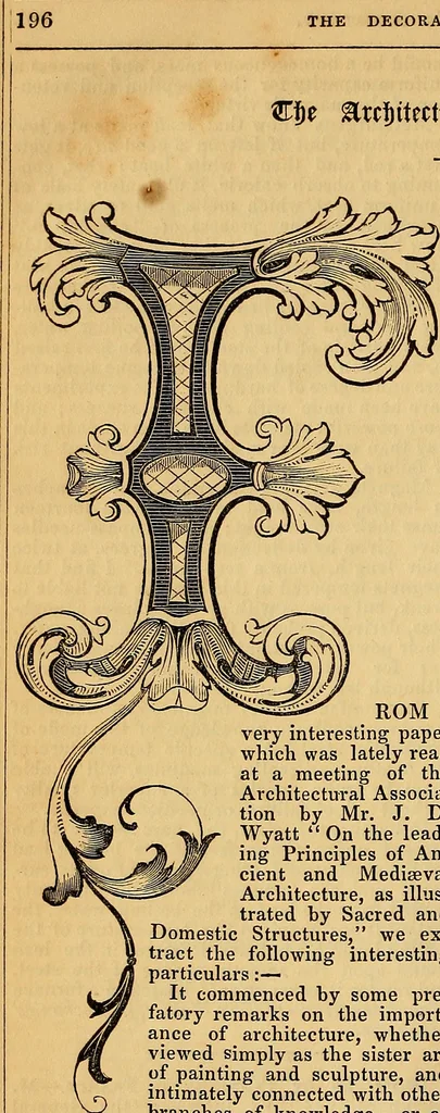 An illustration from The Decorator's assistant, 1847, leaf 209