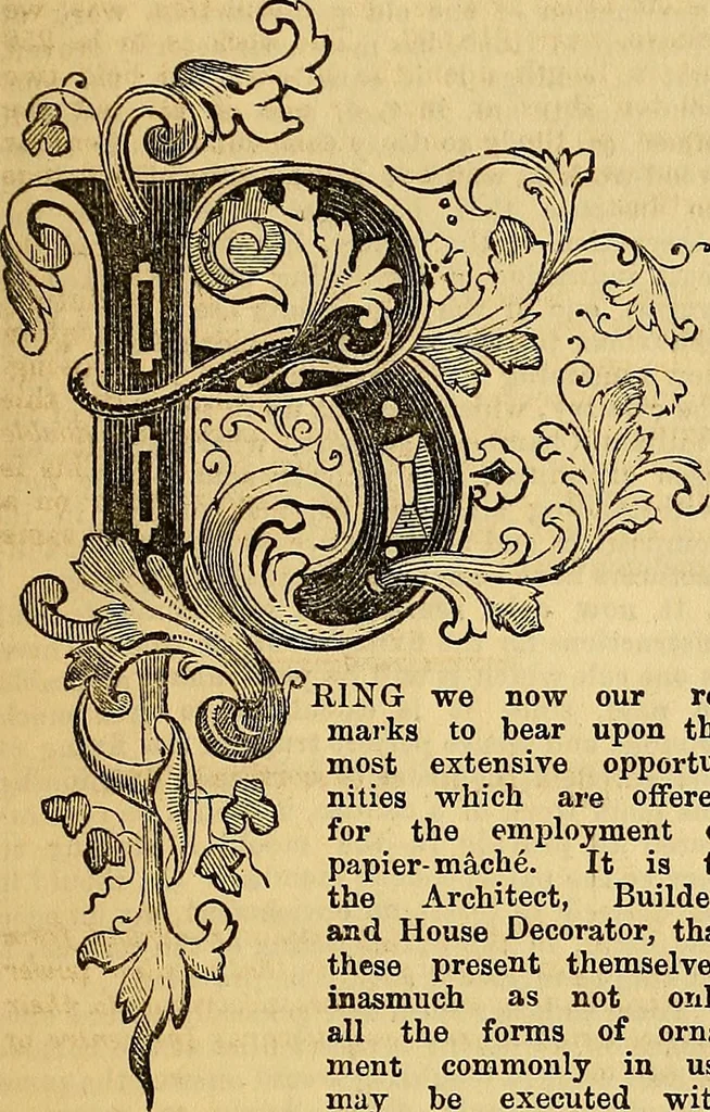 An illustration from The Decorator's assistant, 1847, leaf 54