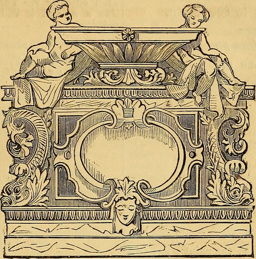 An illustration from The Decorator's assistant, 1847, leaf 66