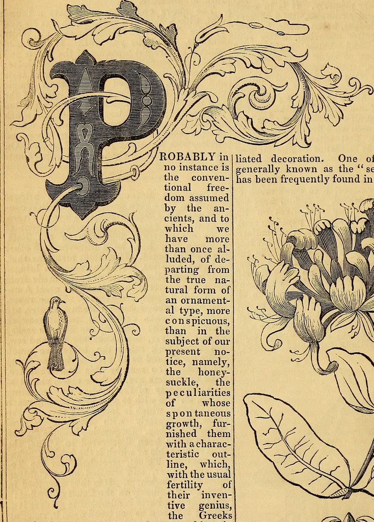 An illustration from The Decorator's assistant, 1847, leaf 73